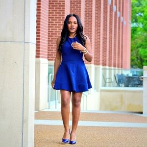 Royal blue dress